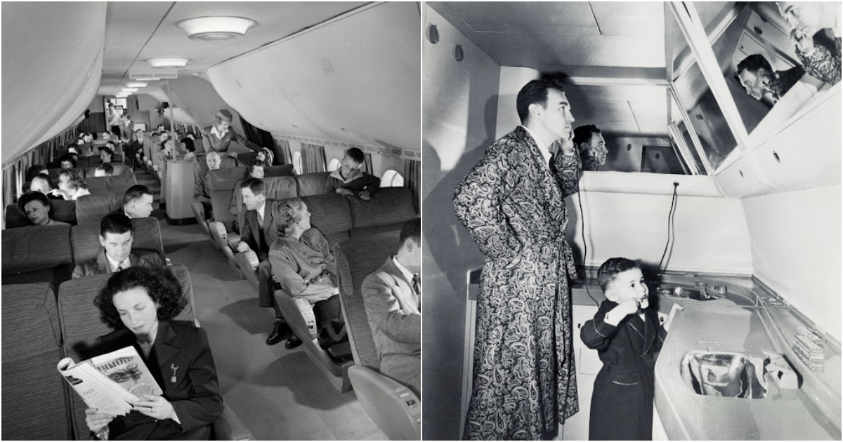 Inside a 1947 Boeing 377 Stratocruiser, the “Largest and Fastest ...