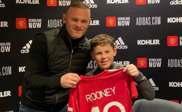 Wayne Rooney's son Kai, 14, follows in dad's footsteps with amazing display