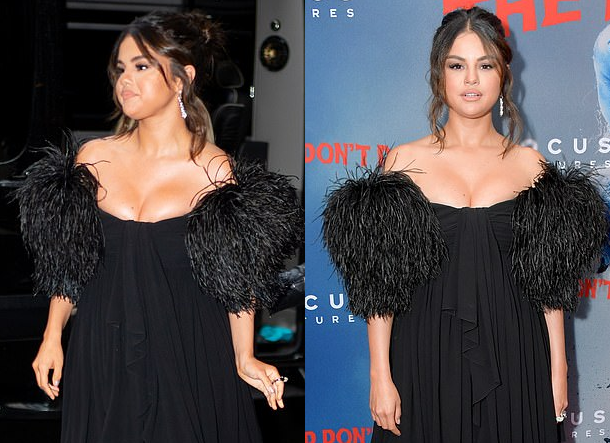 Selena Gomez shows off her killer eye for style in busty black dress at The Dead Don't Die premiere