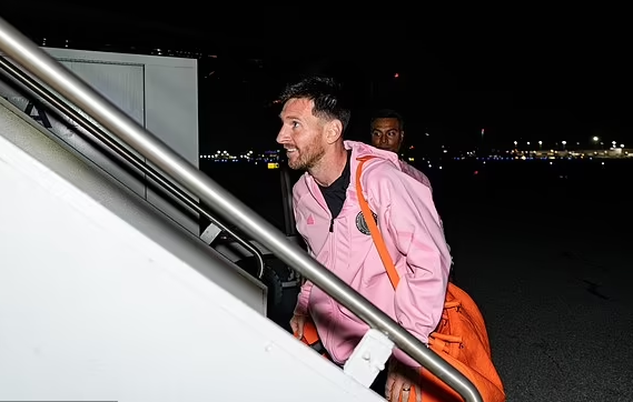 Lionel Messi and his Inter Miami teammates board their 7,468-mile flight to Saudi Arabia for the next leg of their globetrotting pre-season