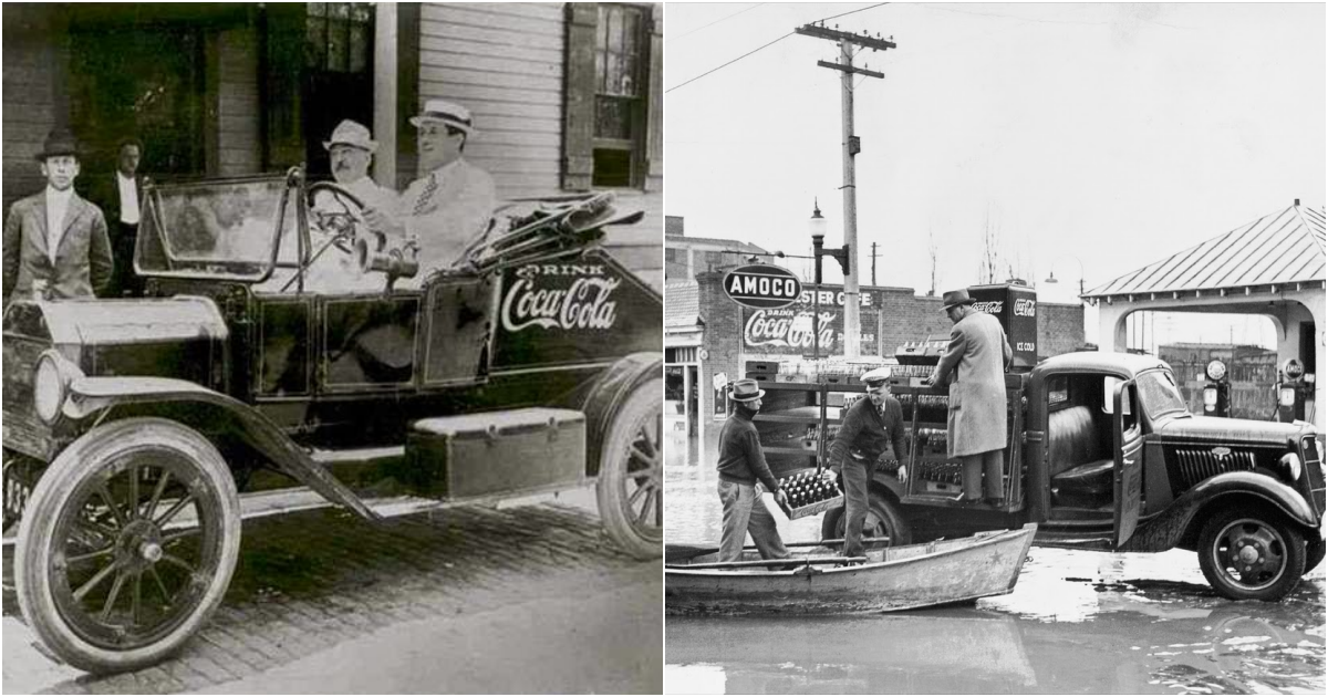 Vintage Photos of Ford Coca-Cola Delivery Trucks From Between the 1920s and 1950s