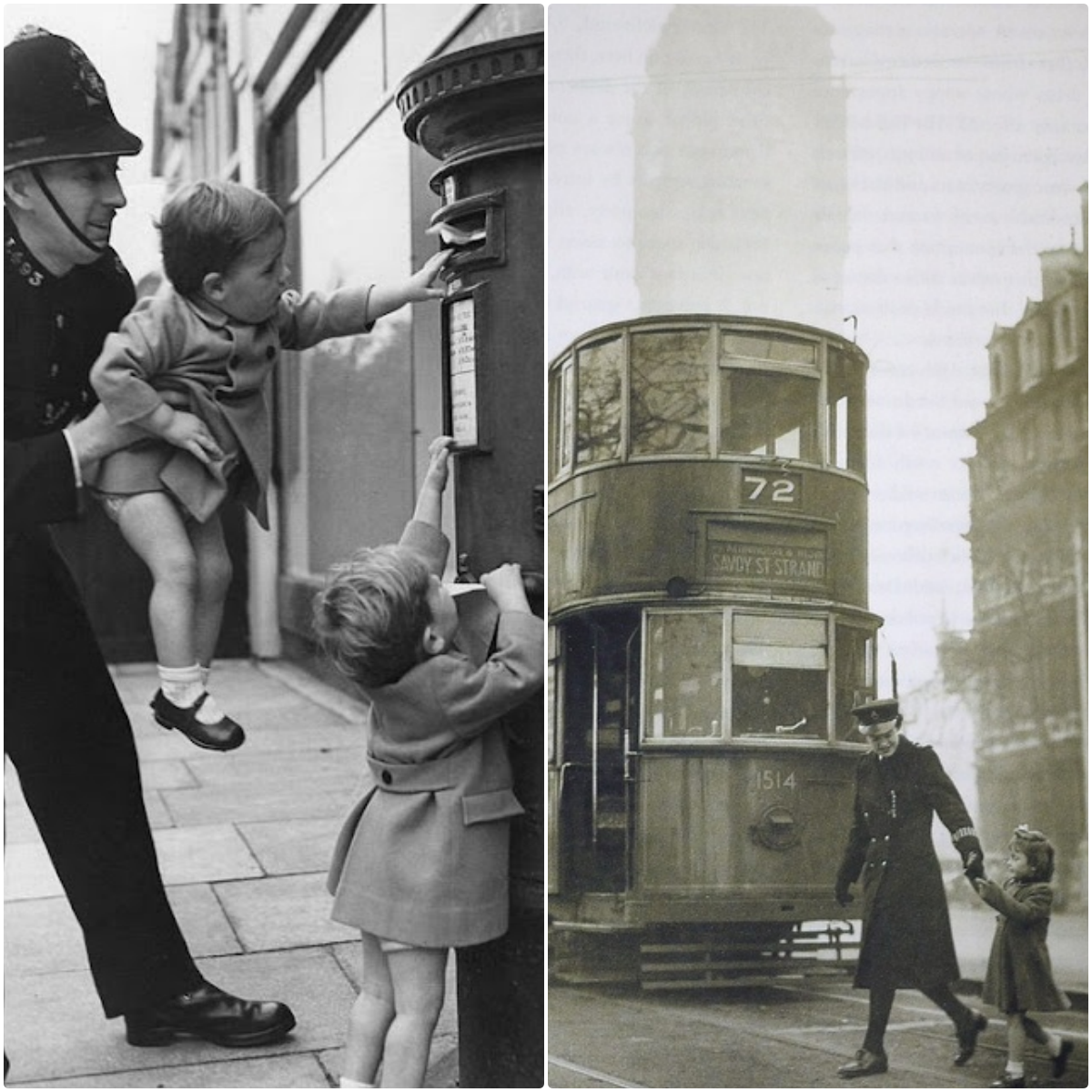 Lovely Vintage Photos Prove that Polices Are Always Needed on Streets for Children