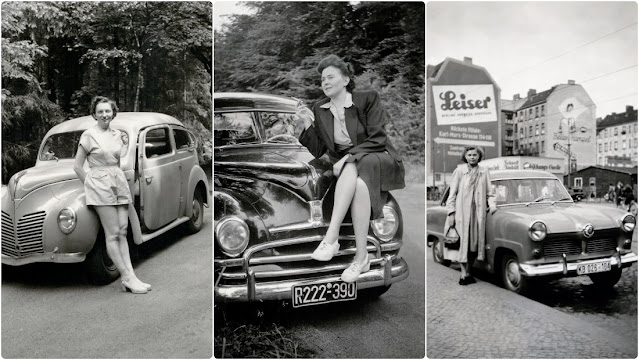 40 Vintage Photos of People Posing With Ford Taunus Automobiles in the 1950s