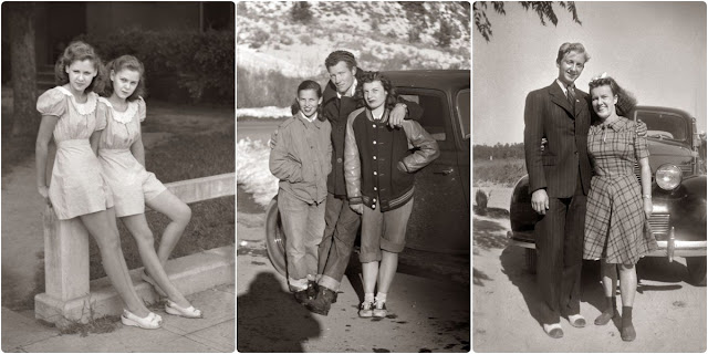 Exploring 1940s Teen Fashion: 45 Enchanting Photographs Revealed.