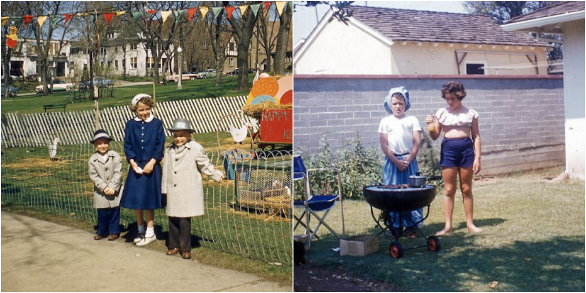 20 Beautiful Kodachrome Slides Show What Children Wore in the 1950s