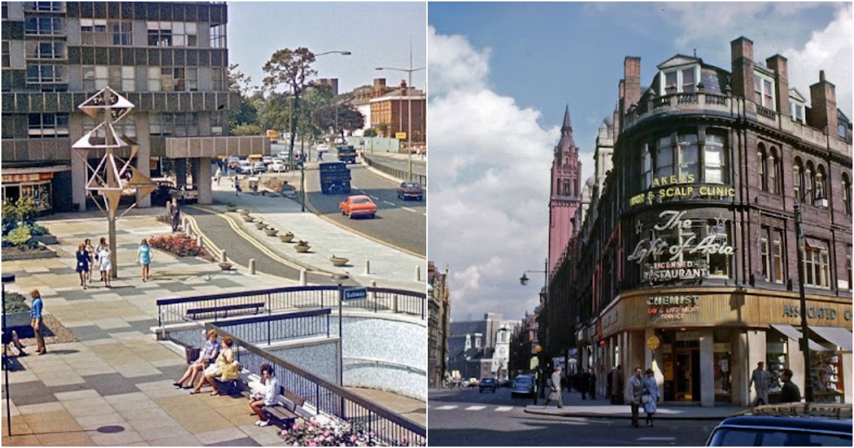 28 Fascinating Color Photos That Capture Street Scenes of Birmingham in the 1960s