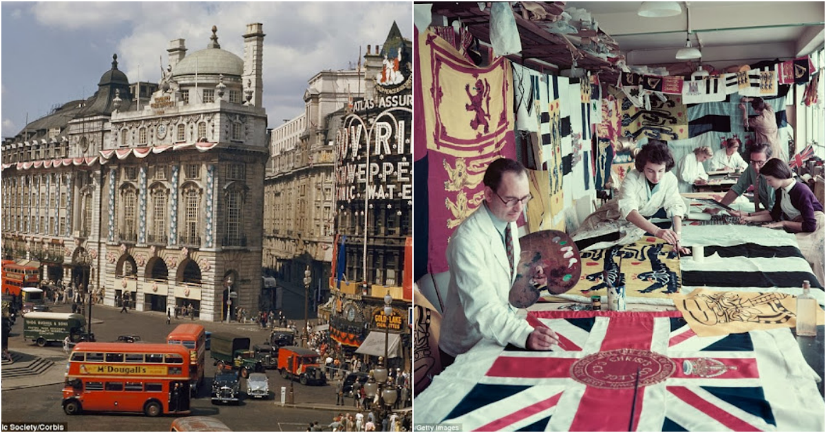 30 Captivating Color Photographs Depict Life in Britain During The 1950s