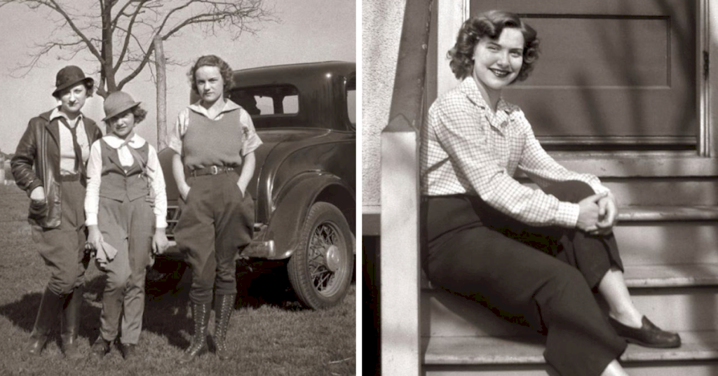 42 Cool Pics of Pants Styles That Women Often Wore in the 1930s and 1940s