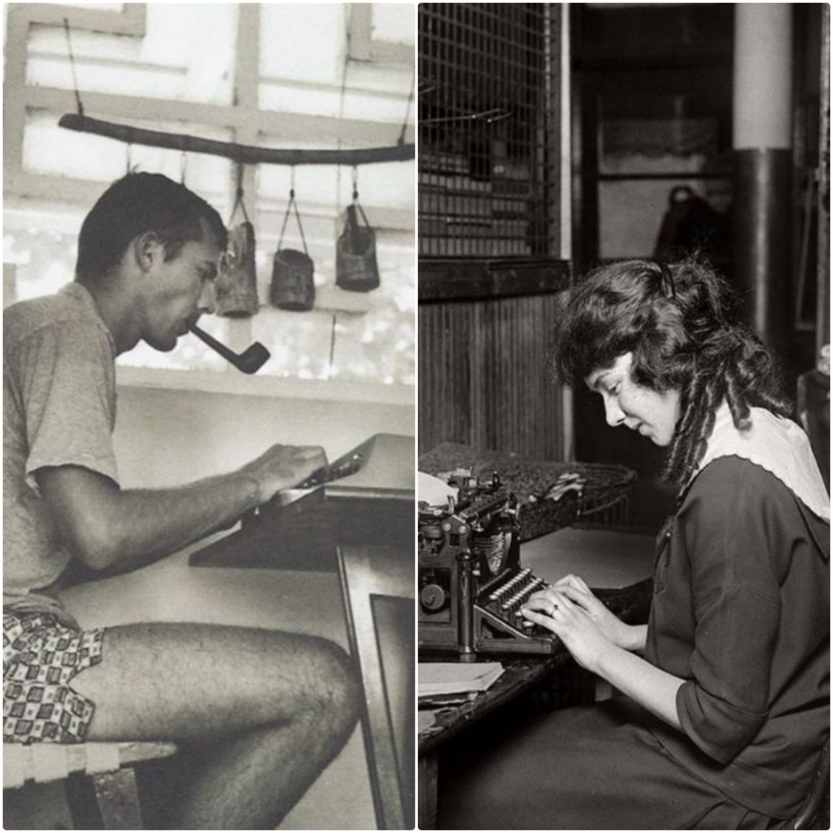 Before Computer - Vintage Photos of People From the Past With Their Typewriters