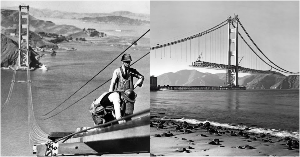 Amazing Photographs of the Construction of the Golden Gate Bridge From 1933-1937