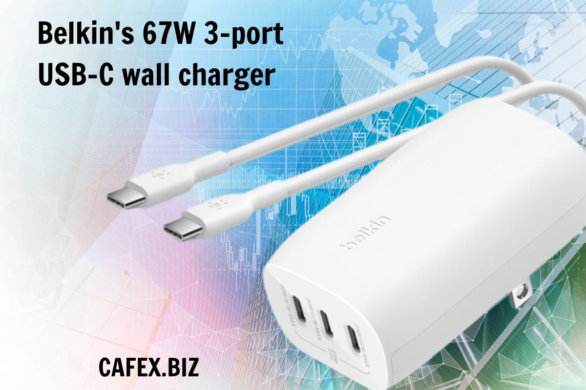 Belkin's 67W 3-port USB-C wall charger is the perfect choice