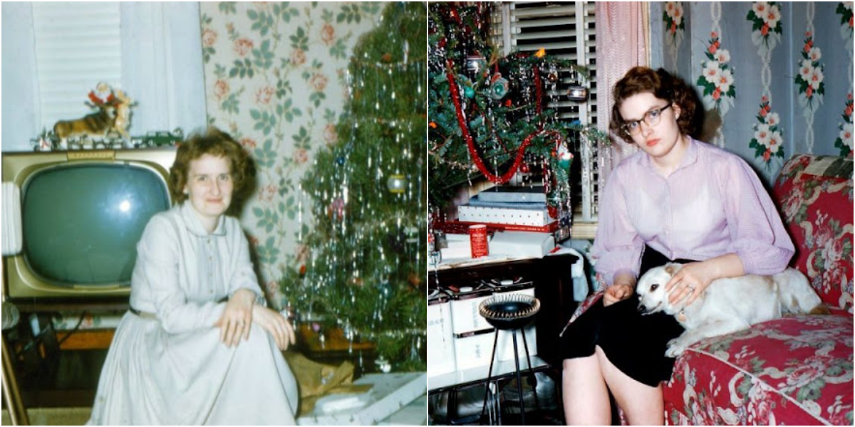 Capturing Christmas Nostalgia 36 Vintage Snapshots of Living Rooms in the 1950s During the Holiday Season