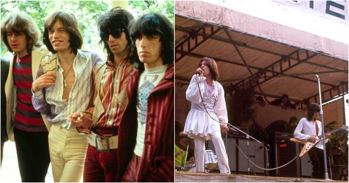 Rare Color Photographs of The Rolling Stones Free Concert at Hyde Park in 1969