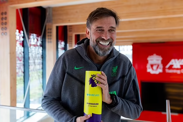 Diogo Jota and Jurgen Klopp are named Premier League player and manager of the month for January - after Liverpool won three out of three amid a fine run of form