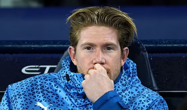 Kevin De Bruyne suffers injury setback as Pep Guardiola reveals the Man City star has 'niggles in his hamstring' - just weeks after he returned from a five-month absence