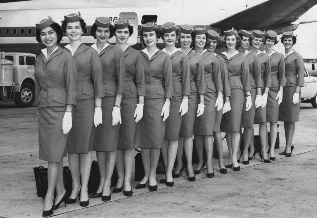 A photographic historical look at the sexy stewardesses of the 1960s-1980s