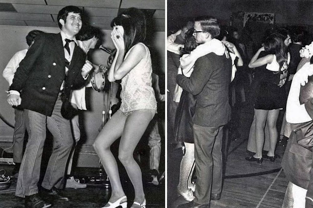 "Incredible Candid Shots Capture Teenagers Dancing at High School Dances in the 1960s and 1970s"