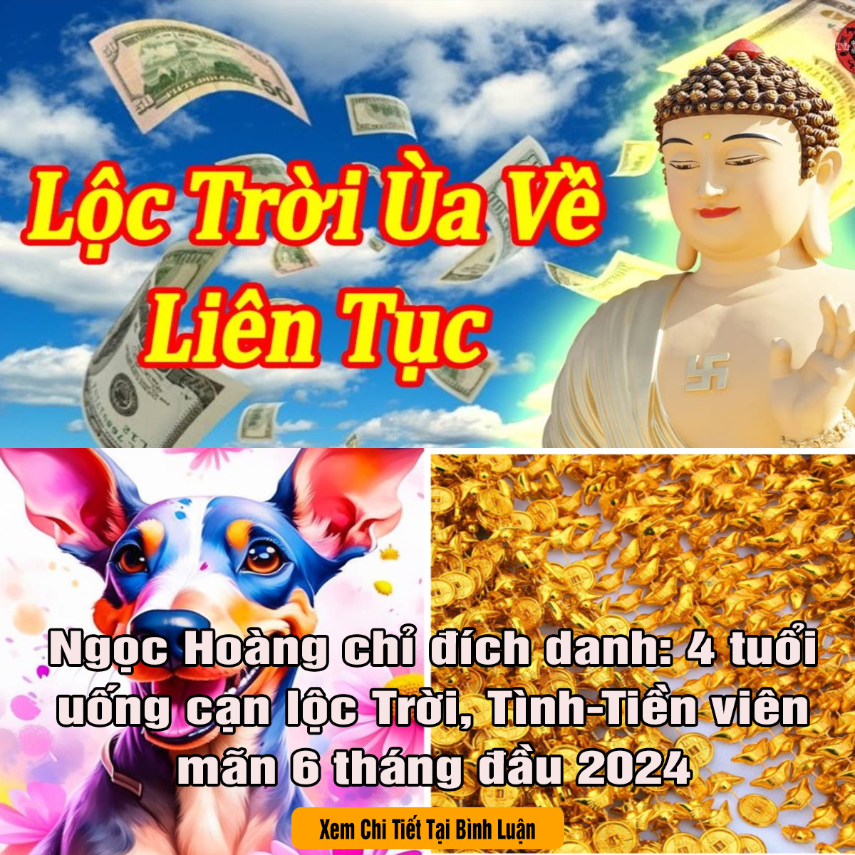 Ngọc Hoàng chỉ đích danh: 4 tuổi uống cạn lộc Trời, Tình-Tiền viên mãn 6 tháng đầu 2024