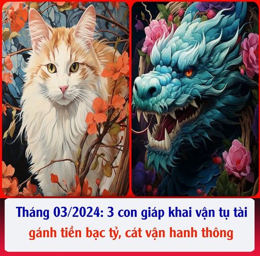 Tháng 03/2024: 3 con giáp khai vận tụ tài, gánh tiền bạc tỷ, cát vận hanh thông