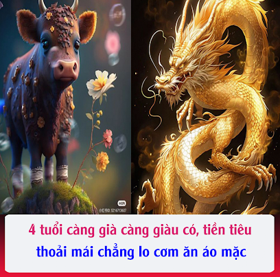 4 tuổi càng già càng giàu có, tiền tiêu thoải mái chẳng lo cơm ăn áo mặc