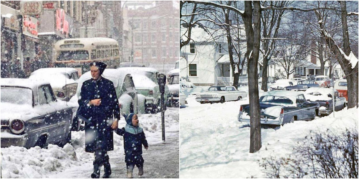 36 Fascinating Color Photographs Capture Christmas Winter Scenes in the United States During the 1950s