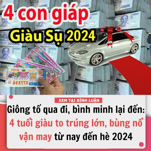 Giông tố qua đi, bình minh lại đến: 4 tuổi giàu to trúng lớn, bùng nổ vận may từ nay đến hè 2024