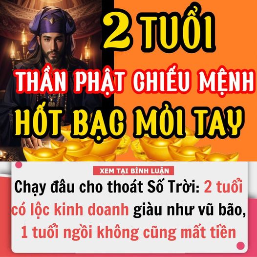 Chạy đâu cho thoát khỏi Số Trời: 2 tuổi có lộc kinh doanh giàu như vũ bão, 1 tuổi ngồi không cũng mất tiền