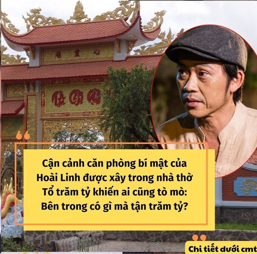 CĂN PHÒNG BÍ MẬT HOÀI LINH CHO XÂY TRONG NHÀ THỜ TỔ