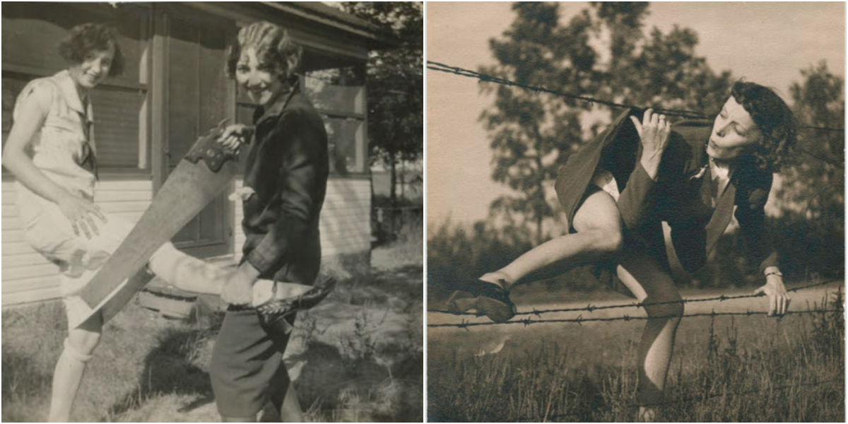 50 Hilarious Vintage Photographs of Women From the 1930s and '40s Showing Us a Little Leg