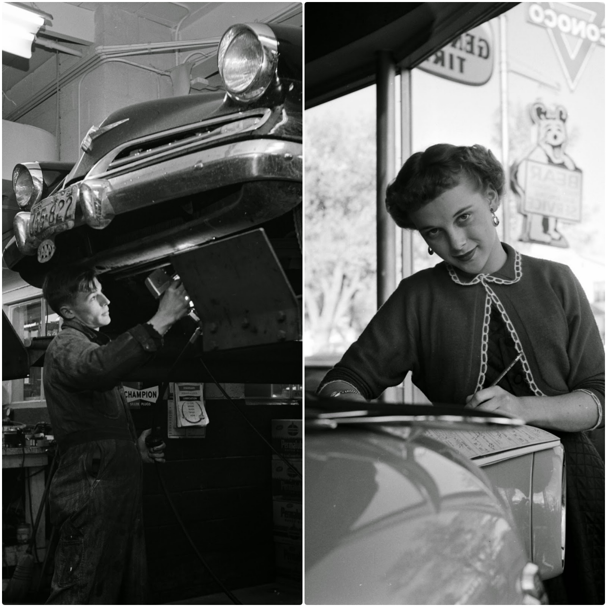 Black and White Pictures of American Teenagers in the 1950s