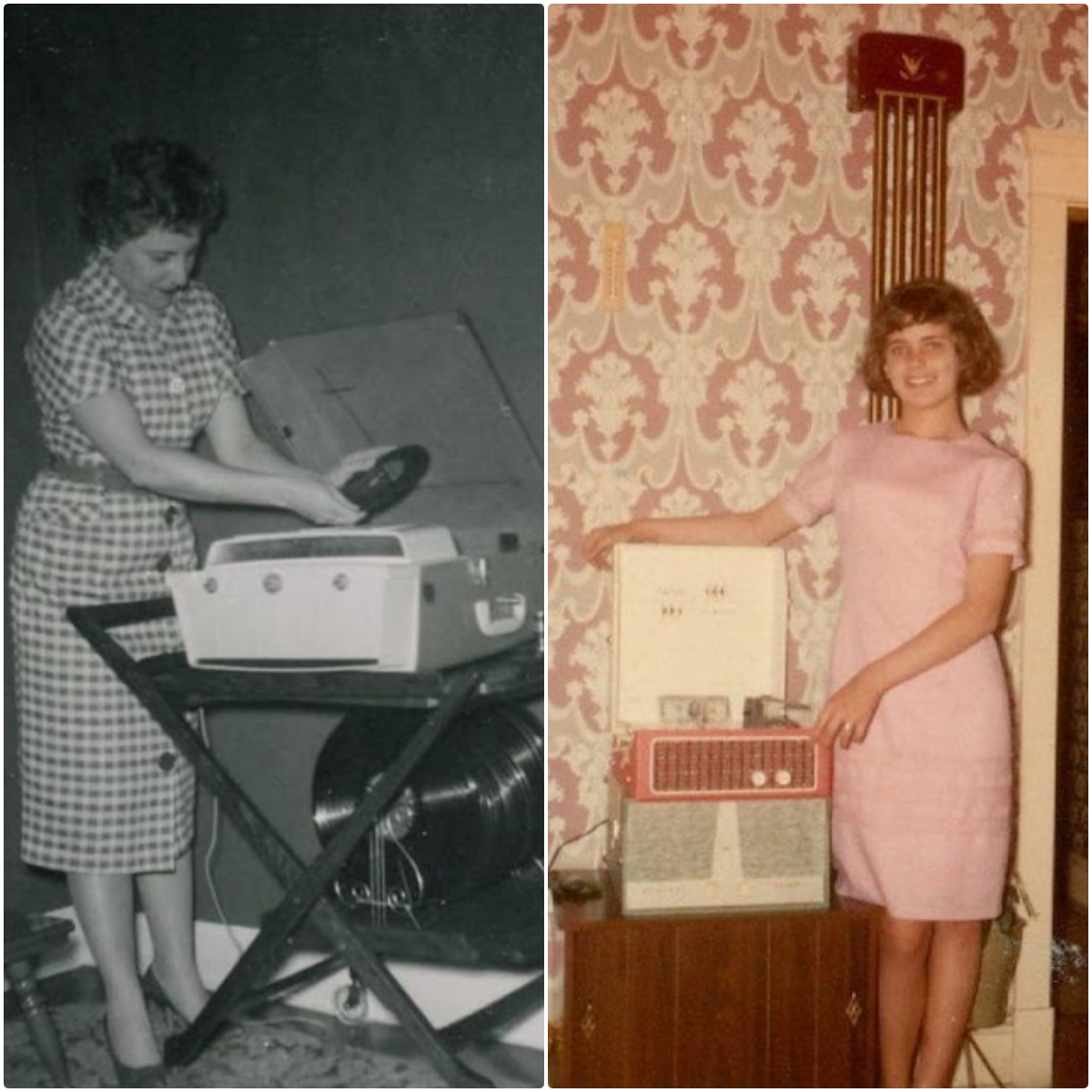 35 Cool Photos of People Posing With Their Record Players in the 1950s and ’60s