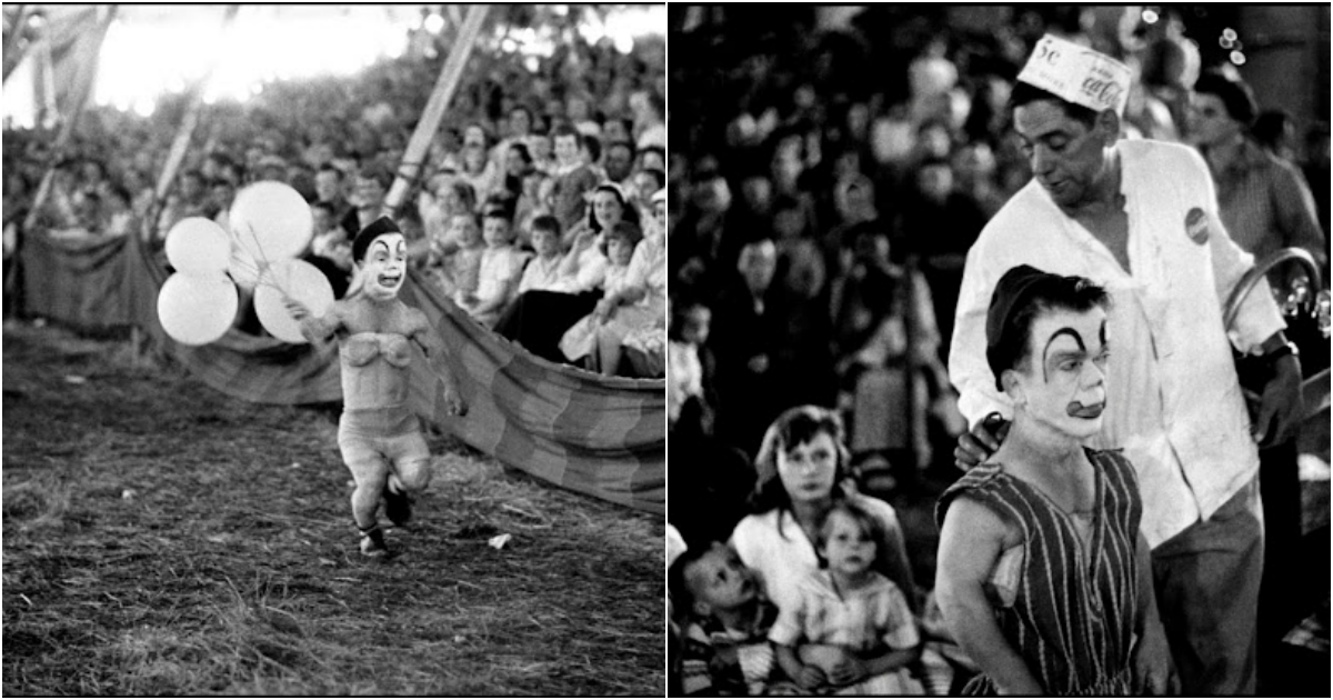 Amazing Photographs of Jimmy Armstrong “The Dwarf” at Clyde Beatty Circus in Palisades, New Jersey in 1958