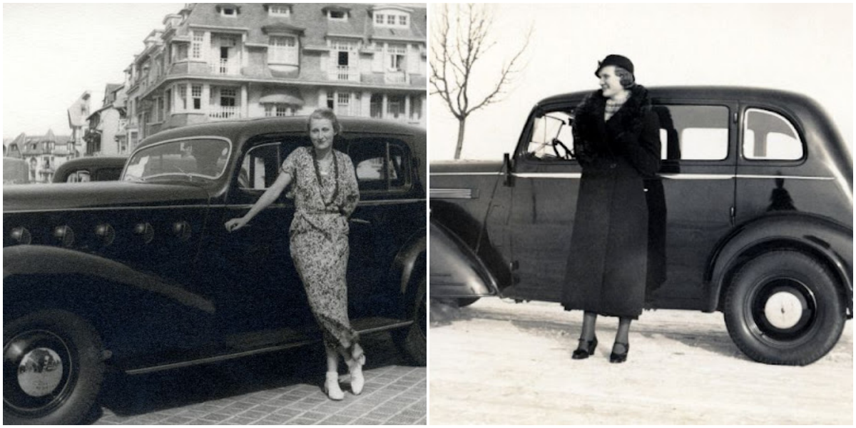 "Capturing Elegance: Vintage Photos of Women and Automobiles Setting Fashion Trends in the 1930s"