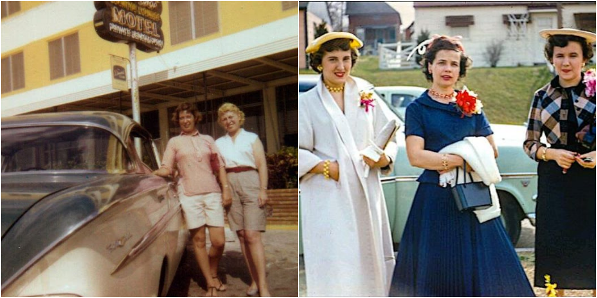 Old Snaps Defined Fashion Styles of Middle-Aged Women in the 1950s