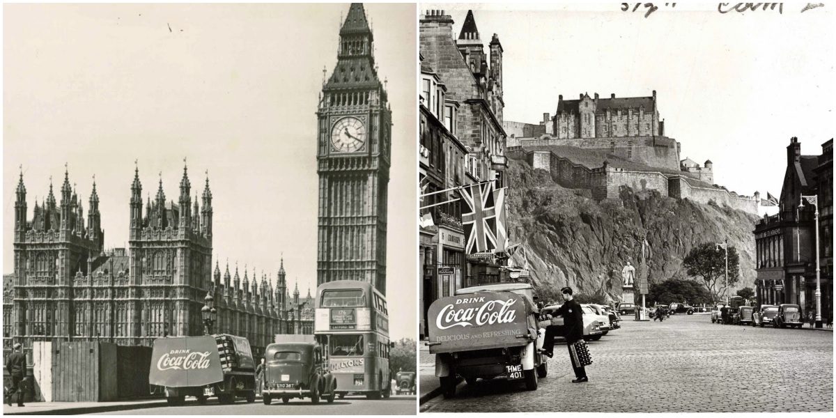 "Soda Pop Chronicles: Nostalgic Journey Through Coca-Cola Ads and Delivery Trucks, 1900s-1970s"