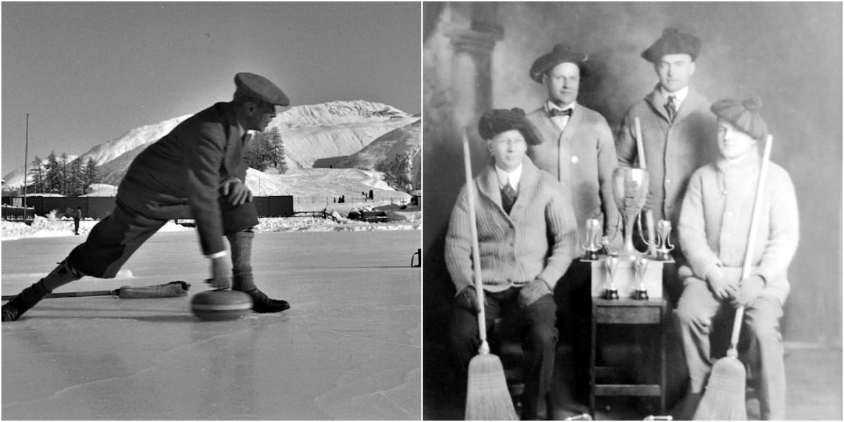 Vintage Photos of Curling Teams from the Early 20th Century