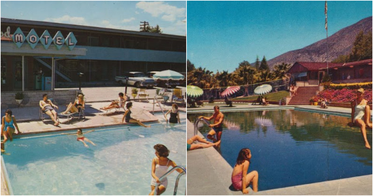 Vintage Postcards Show Swimming Pools in the U.S. in the 1950s and ’60s