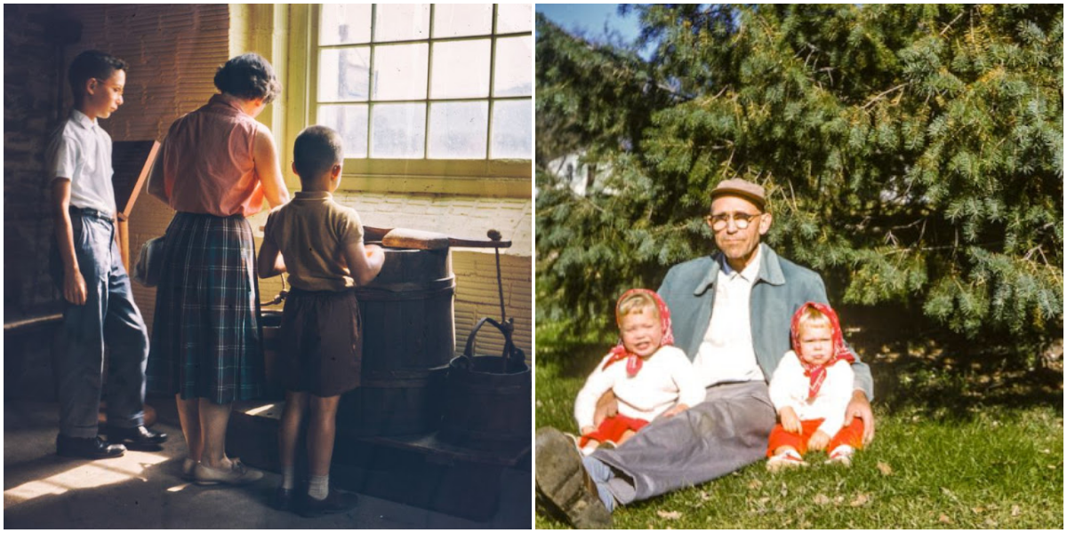 "Captured Moments: Rediscovered Kodachrome Slides Depicting 1950s Life in the U.S."