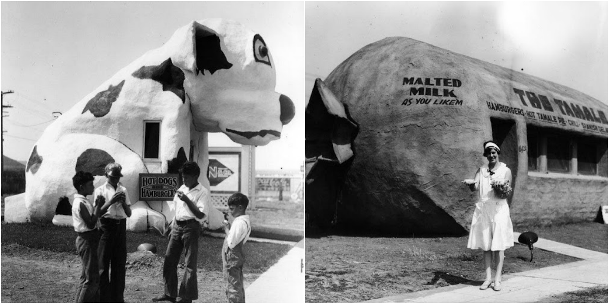 25 vintage photos of quirky-shaped restaurants in old Los Angeles