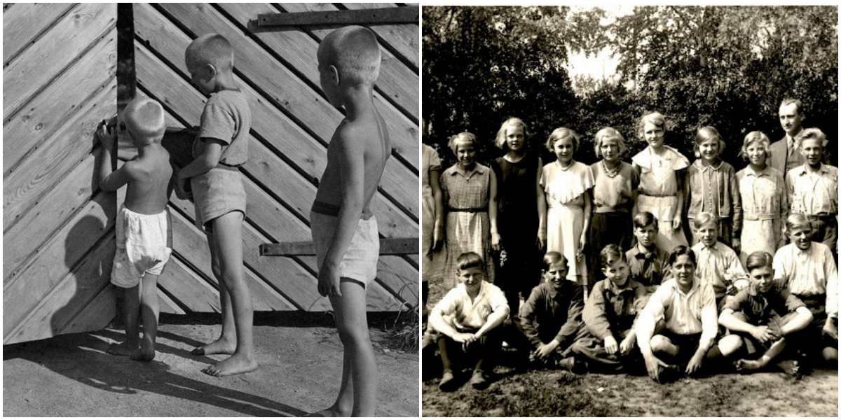 Das waren alte Barfuß-Tage – schöne Vintage-Fotos beweisen, dass das Leben von Kindern früher so glücklich war