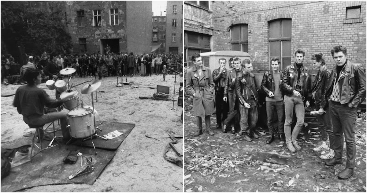 Entdecke faszinierende Fotografien, die die lebendige Punkszene im Ostdeutschland der 1980er Jahre mit all ihrer Kraft einfangen.