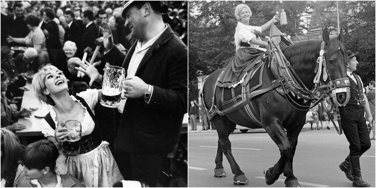 Entdecke fesselnde Vintage-Fotografien von den Festlichkeiten zum Oktoberfest in den 1960er Jahren, die Menschen in ihrem Element zeigen.