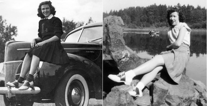 Röcke und Sattelschuhe – Lieblingsstile der Teenager-Mädchen der 40er-Jahre