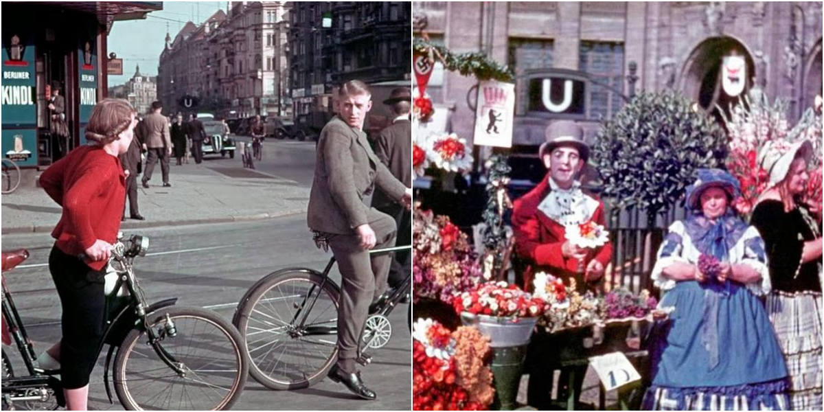 Seltene und faszinierende Farbfotografien dokumentieren das Alltagsleben in Deutschland der 1950er und 1960er Jahre nach dem Krieg.