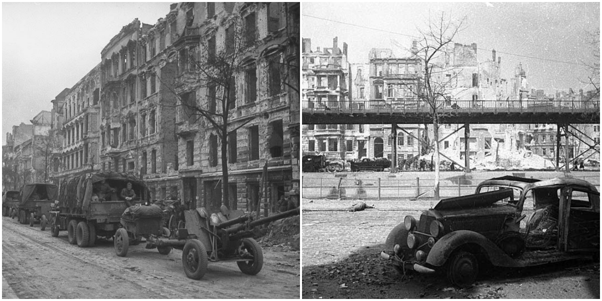 "Starkes Erbe: Schwarz-weiß Fotografien von Berlin in den Trümmern des Jahres 1945"