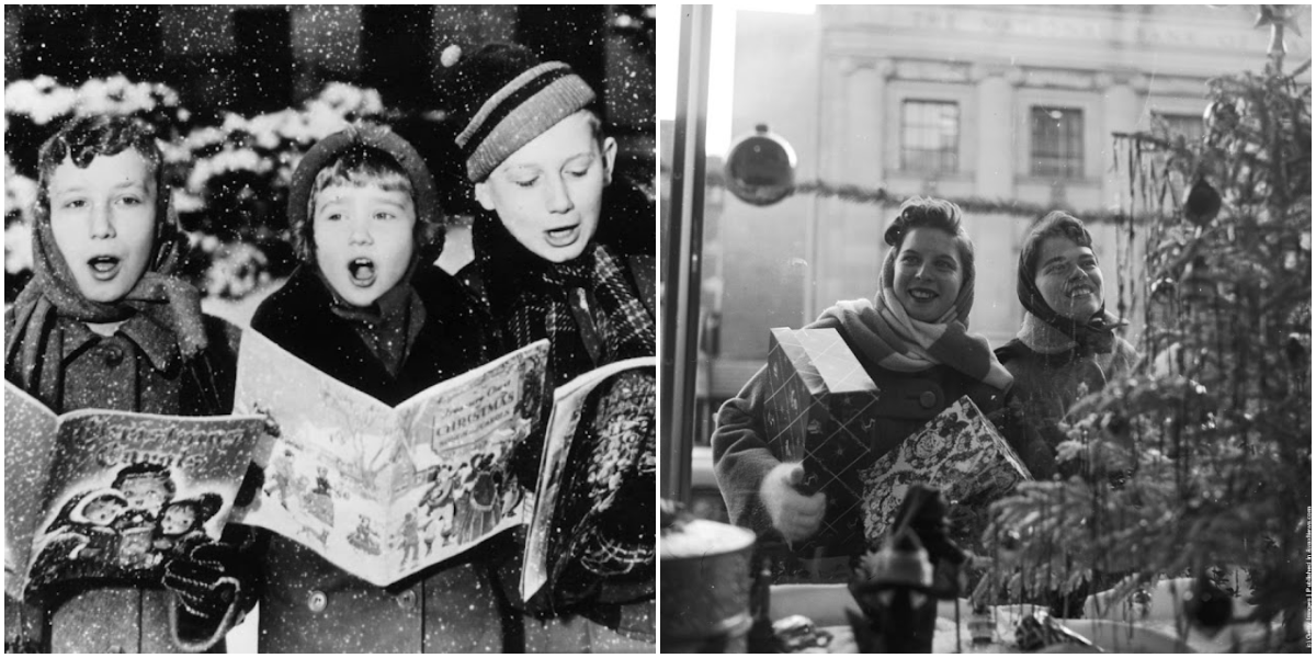 "Tis the Season in Monochrome: Captivating Images of Christmas Through the Decades (1930s-1950s) in the US"