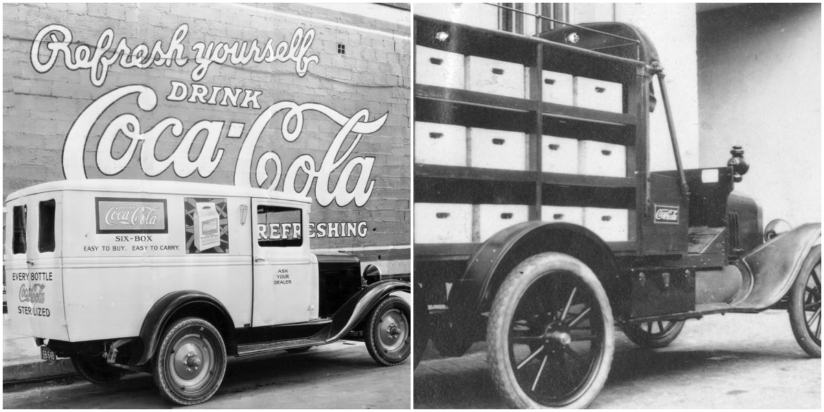 Vintage Photos of Ford Coca-Cola Delivery Trucks From Between the 1920s and 1950s