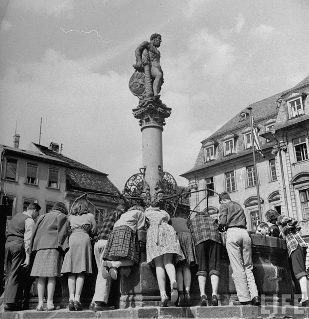 Bilder amerikanischer Teenager in Heidelberg, Deutschland, 1947