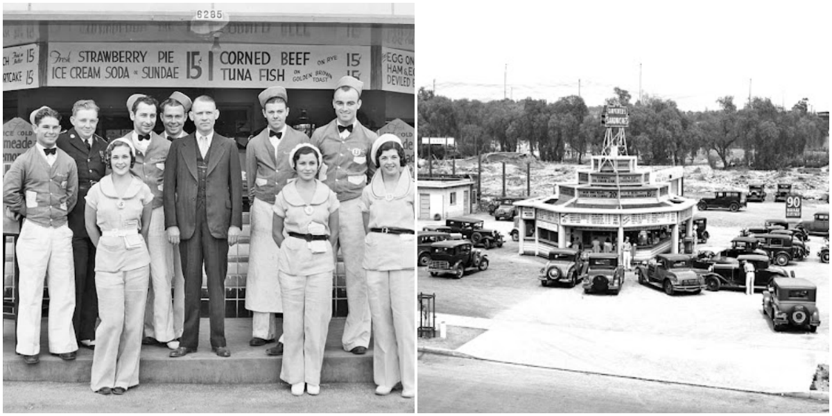One of the Places Where Hanging Out Started: Amazing Photos of Carpenter's Drive-In From the 1930s ‎